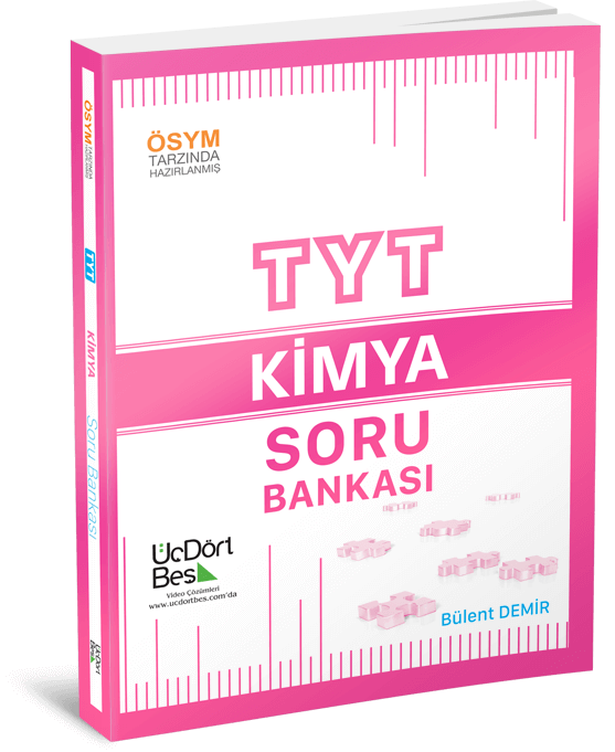 ÃœÃ§ DÃ¶rt BeÅŸ YayÄ±nlarÄ± TYT Kimya Soru BankasÄ± ile ilgili gÃ¶rsel sonucu