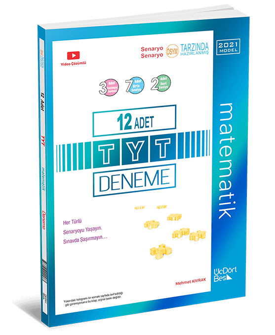 Tyt 12 Li Matematik Deneme Uc Dort Bes Yayinlari
